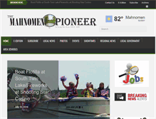 Tablet Screenshot of mahnomenpioneer.com
